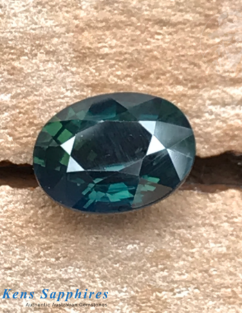 1.4ct Teal Sapphire - Oval Cut
