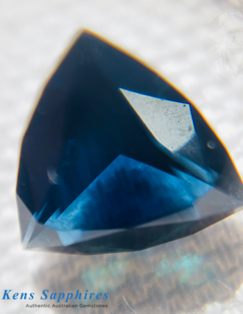 2.02ct Blue Sapphire - Trillion Cut