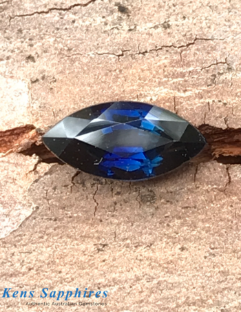 1ct Royal Blue - Marquise Cut