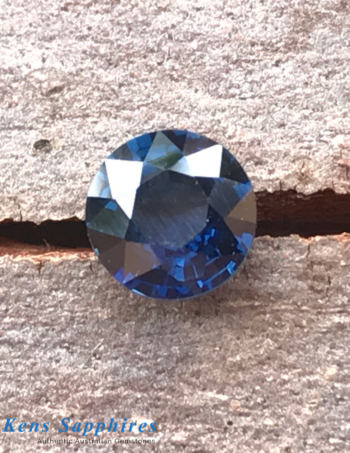 1ct Blue Sapphire - Round Cut